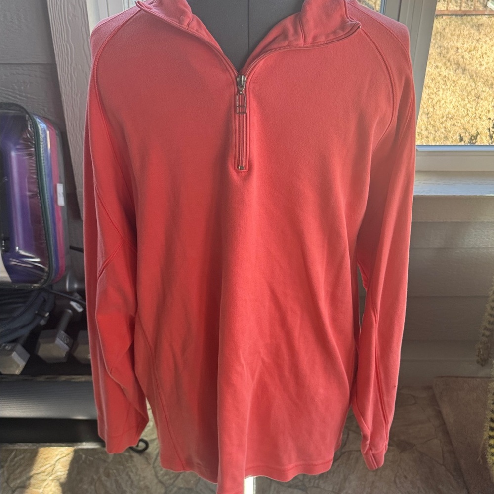 Hogan Shirt  Men's Red Zip-Up Long Sleeve Shirt